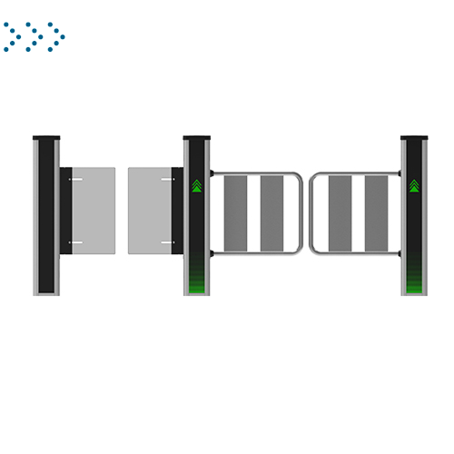 Cкоростной турникет с распашными створками, центральный модуль